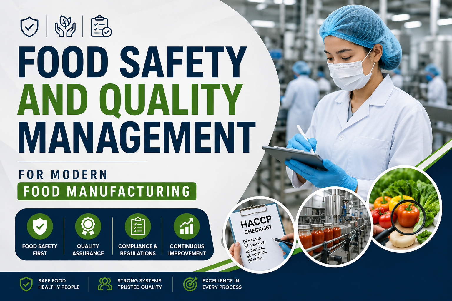 Food Safety and Quality Management for Modern Food Manufacturing